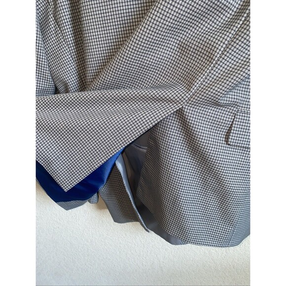 Tommy Hilfiger men sport Blazer jacket 100% worsted wool gingham gray 50R Plaid - Picture 11 of 16